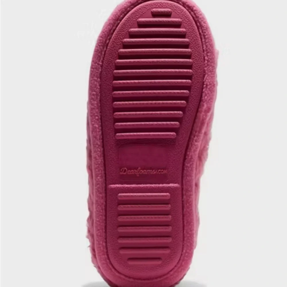Dluxe by dearfoams Women's Smiley Slide Slippers - Picture 6 of 7